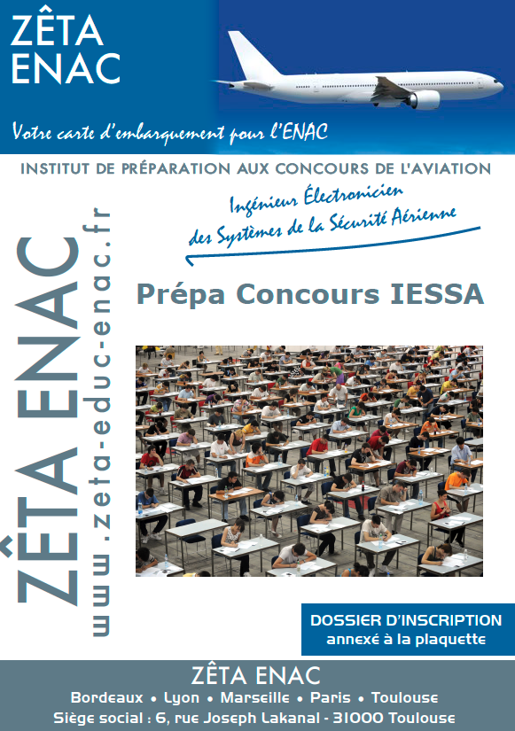 Prépa concours IESSA en ligne Zéta ENAC