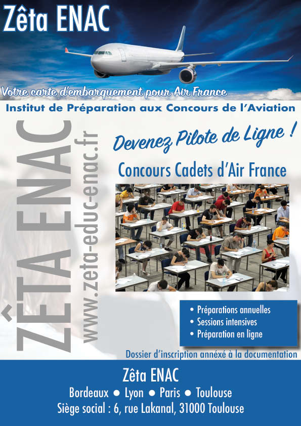 Préparation concours cadet air france